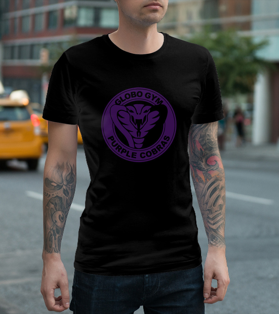 Globo Gym Purple Cobras Logo Cobra Emblem T-Shirt