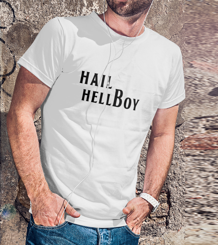 Hail Hellboy Dark Comic Book Hero T-Shirt