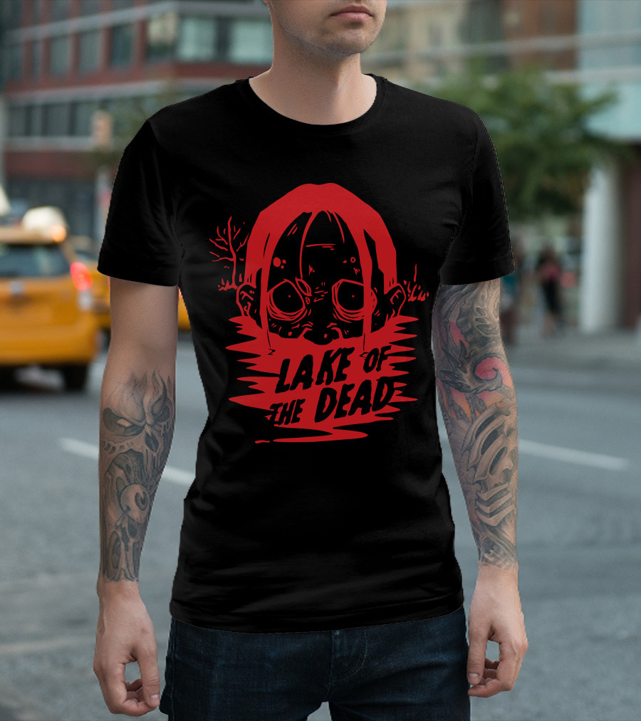 Lake Of The Dead Red-Hued Zombie Emerge T-Shirt