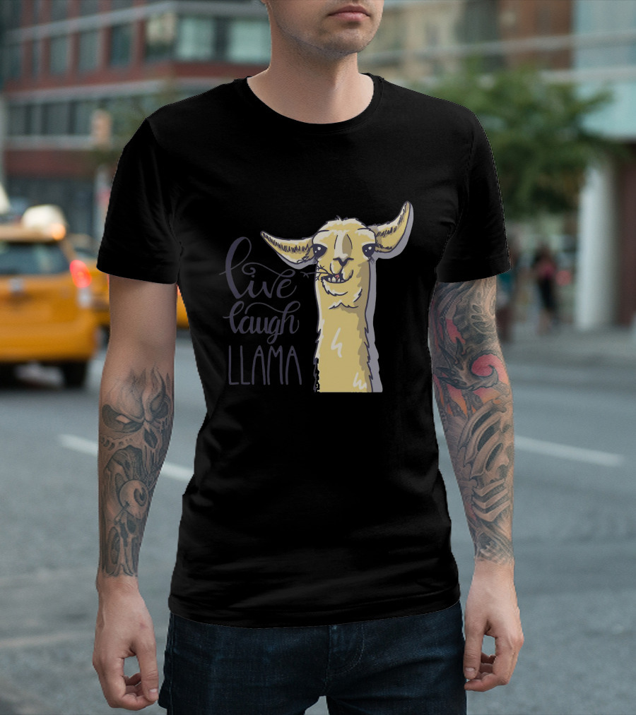 Live Laugh Llama T-Shirt