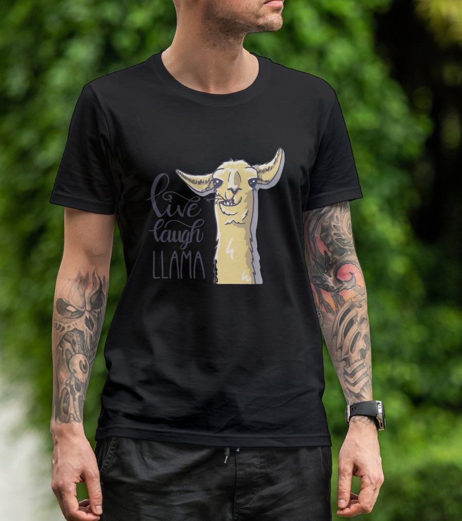Live Laugh Llama T-Shirt