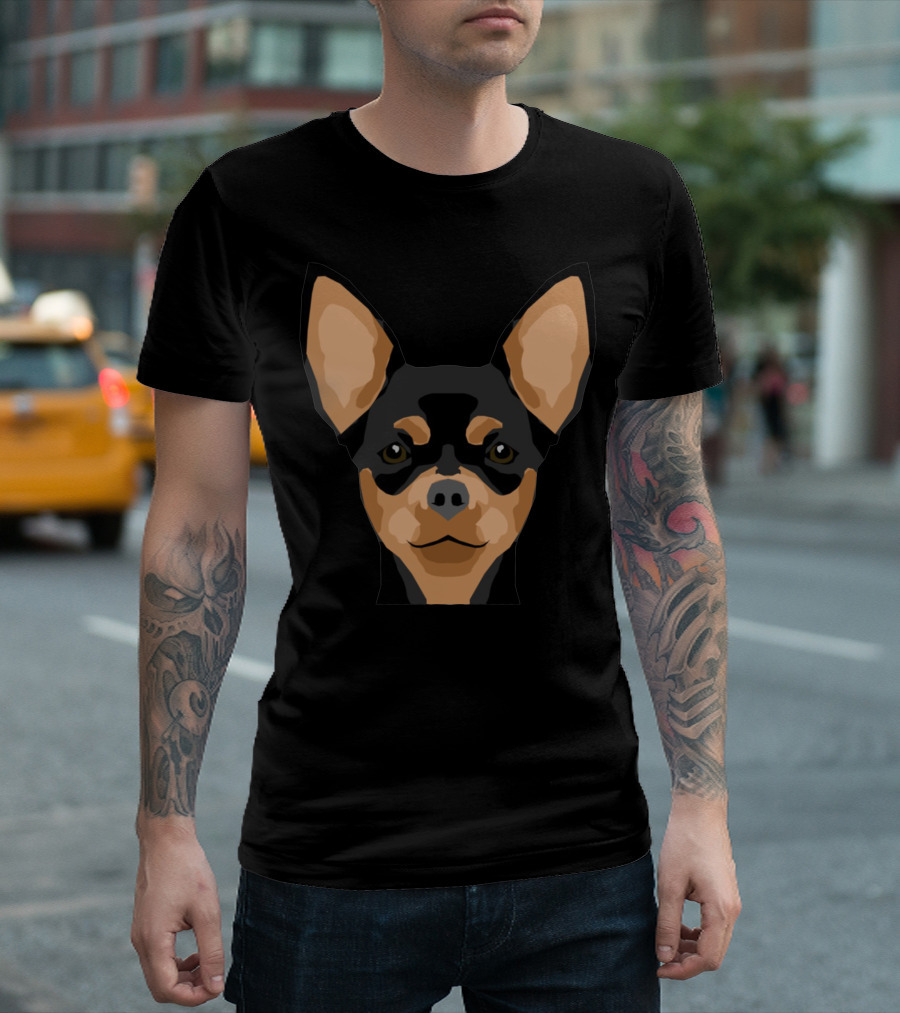 Love Dog Chihuahua Face T-Shirt