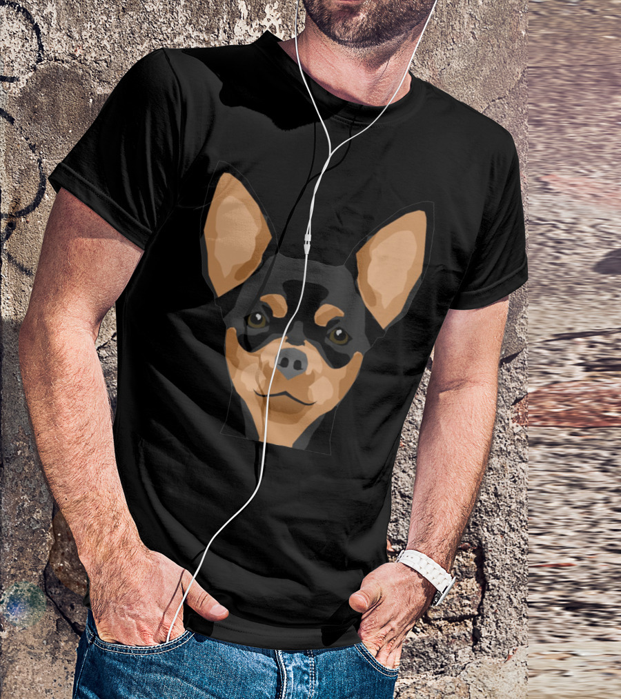 Love Dog Chihuahua Face T-Shirt