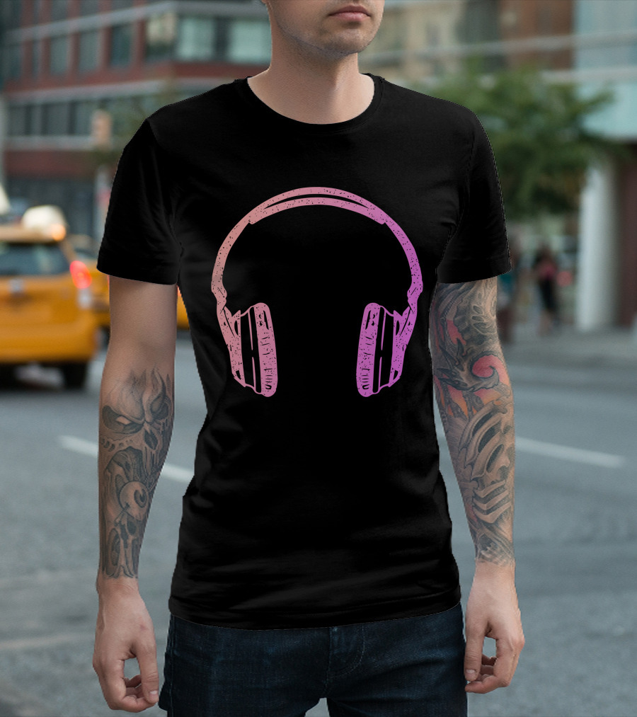 Music It It's Organic Palm Headphones T-Shirt