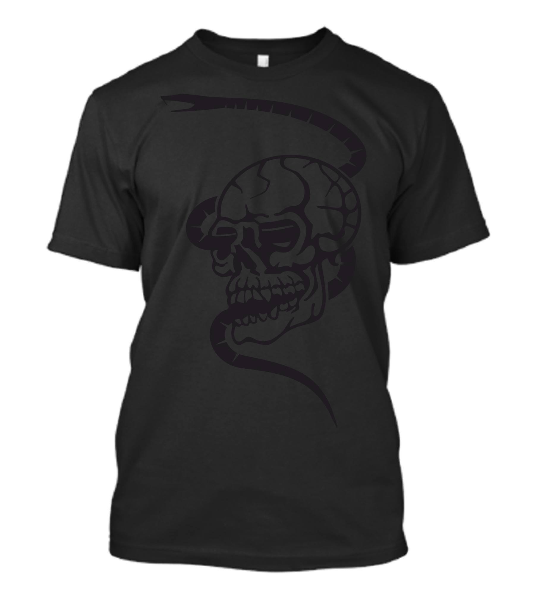 Skull Entwined With Serpent T-Shirt