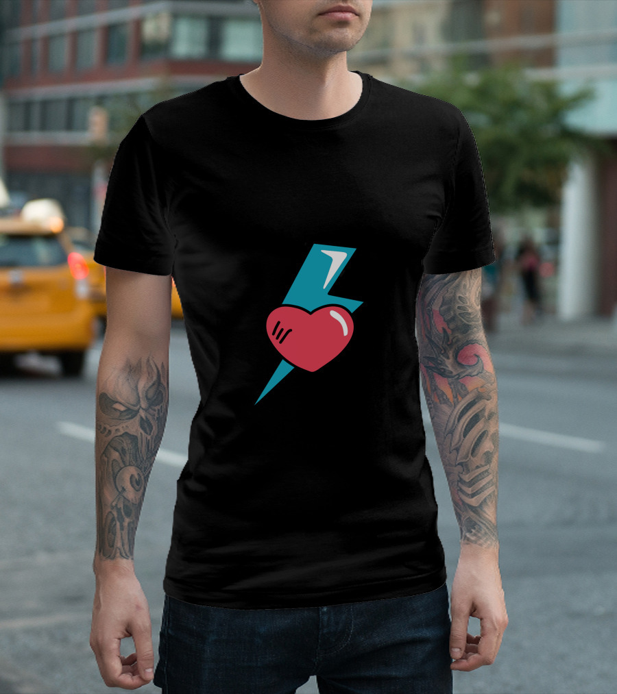 Train Your Mind To See The Good Heart Lightning T-Shirt