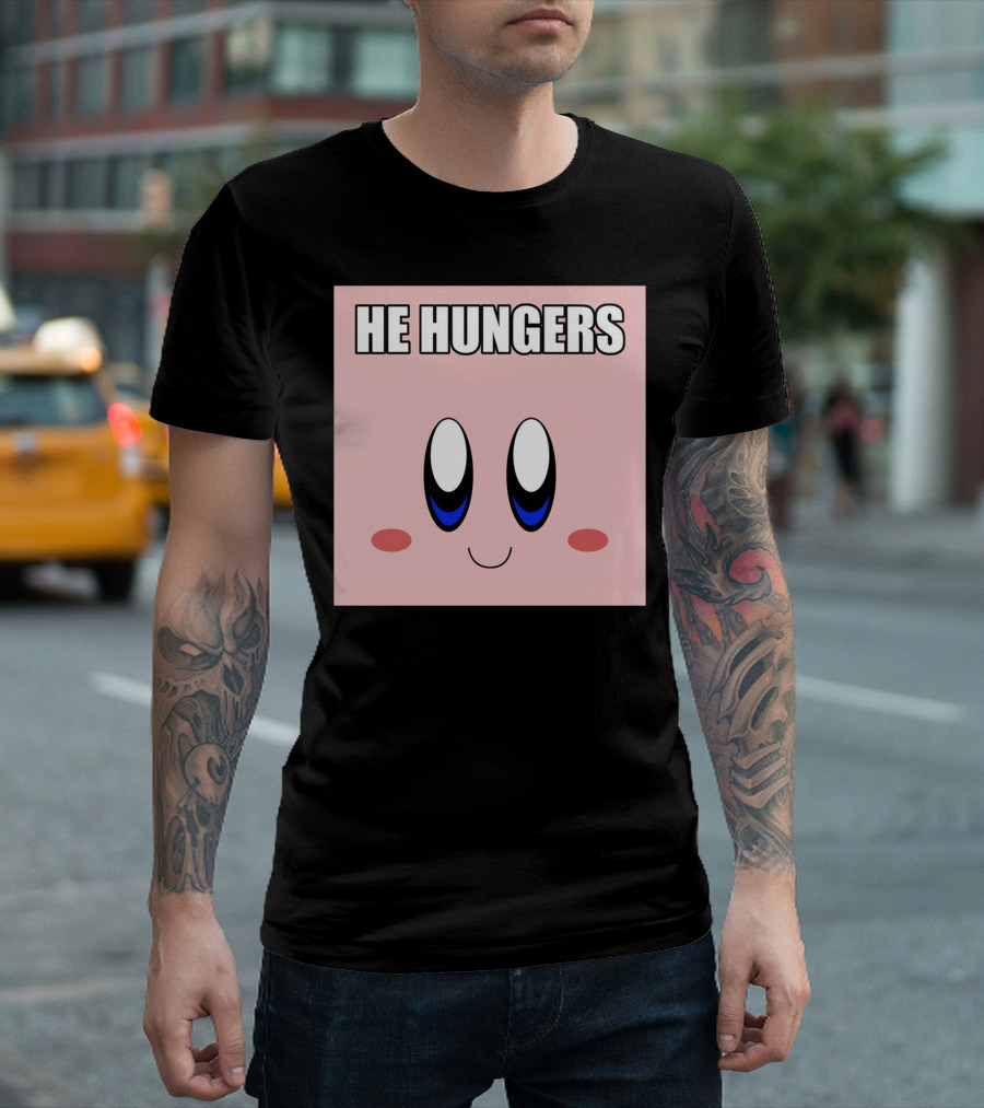 HE HUNGERS Waddle Monster Scream T-Shirt