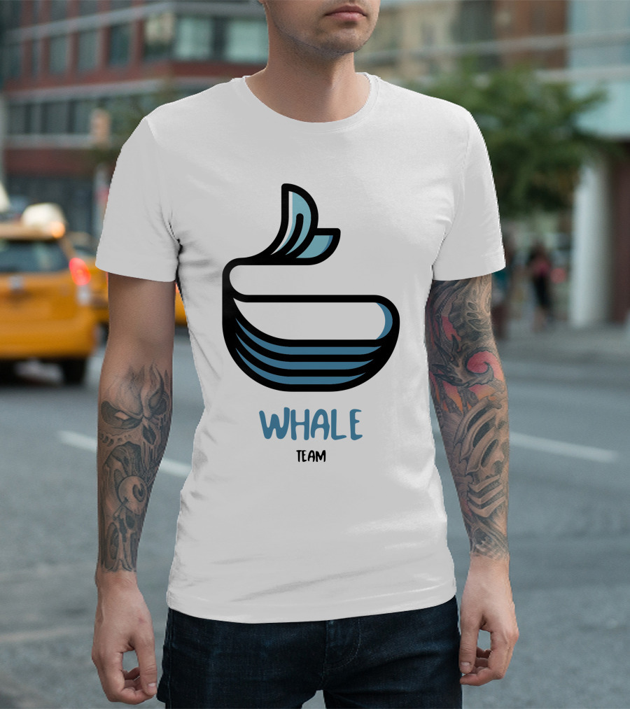Whale Team Blue Wave T-Shirt