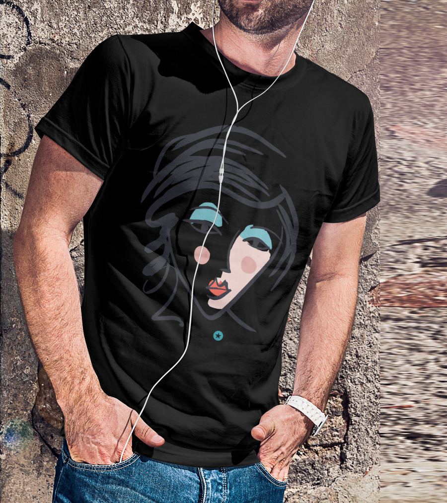 WMN PWR Women Power Girl Face T-Shirt
