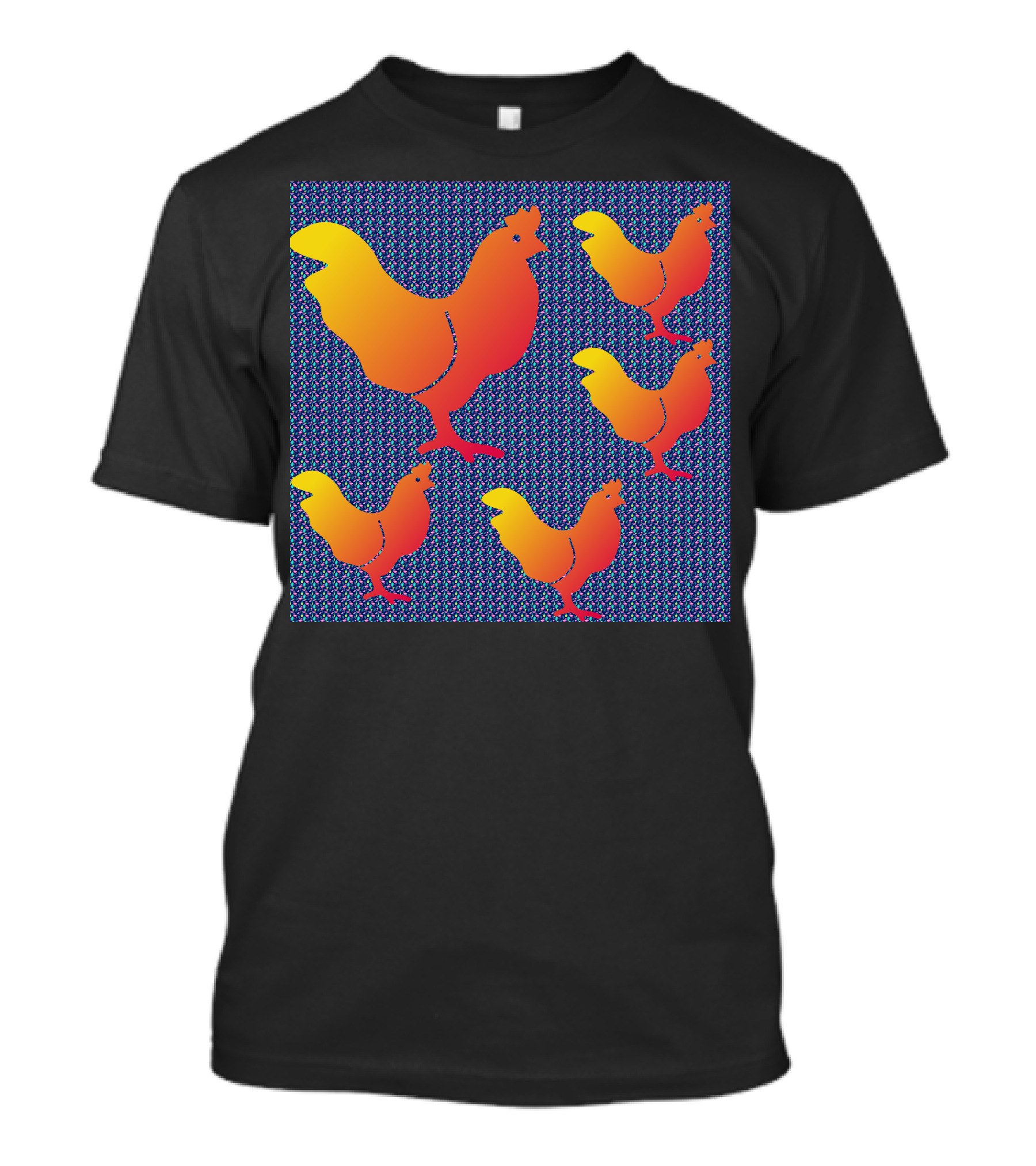 All New For You Colorful Rooster T-Shirt