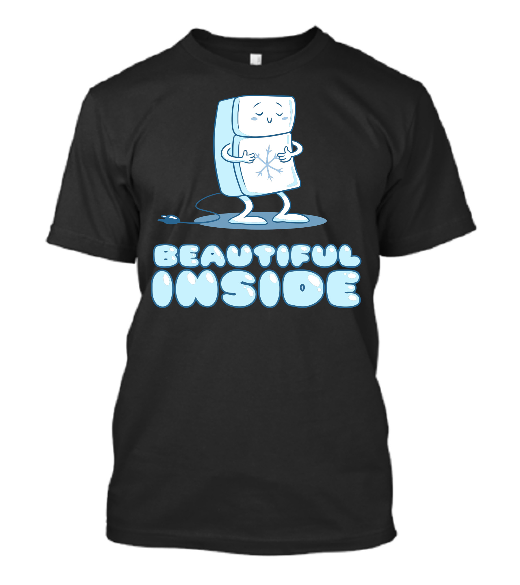 Beautiful Inside Hugging Fridge Character With Plug T-Shirt