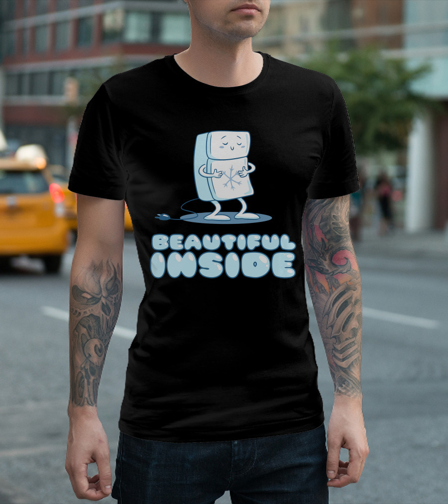 Beautiful Inside Hugging Fridge Character With Plug T-Shirt