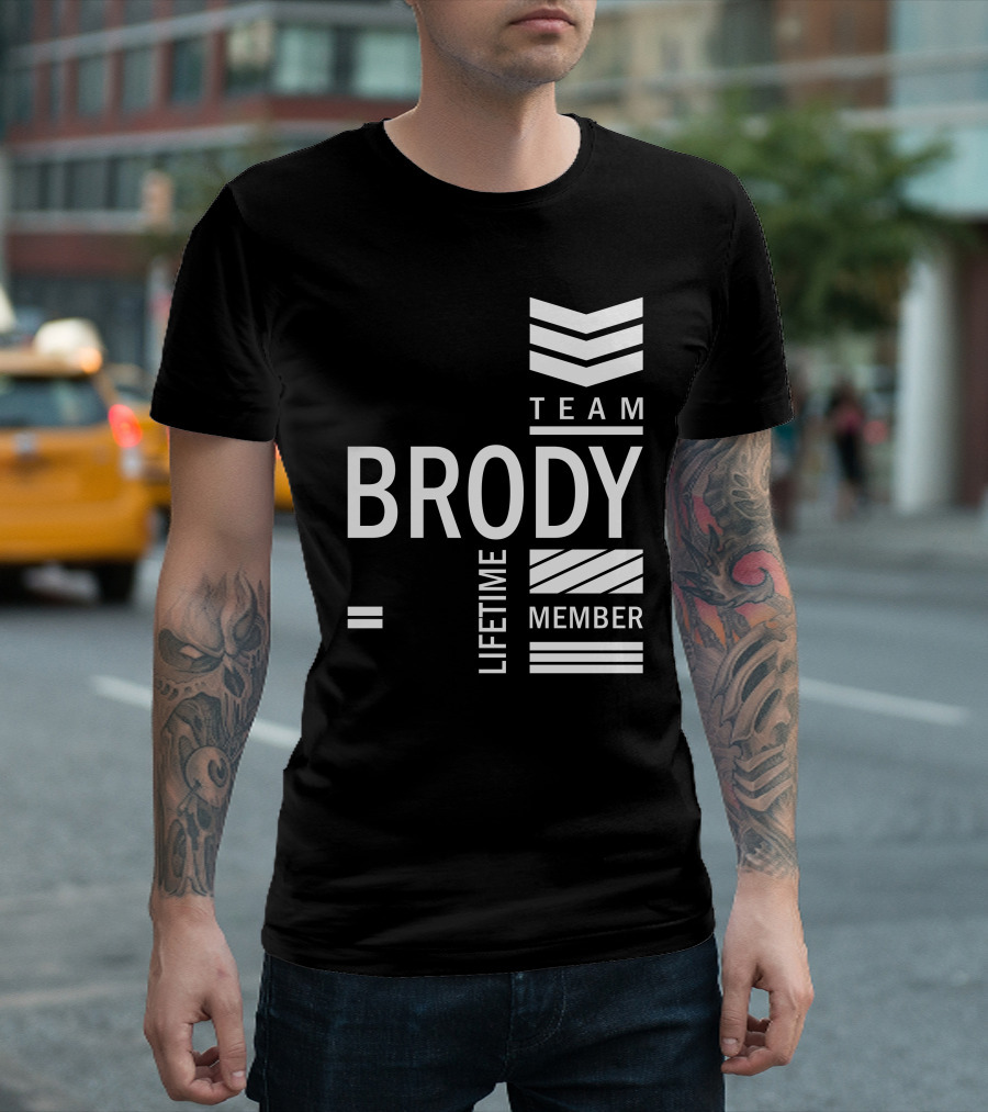 Team Brody Lifetime Member Personalized Name Birthday T-Shirt
