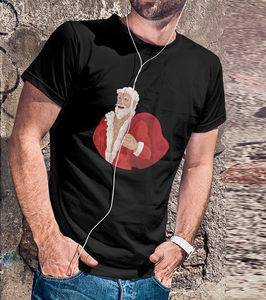 Buffed Santa Muscular Christmas T-Shirt