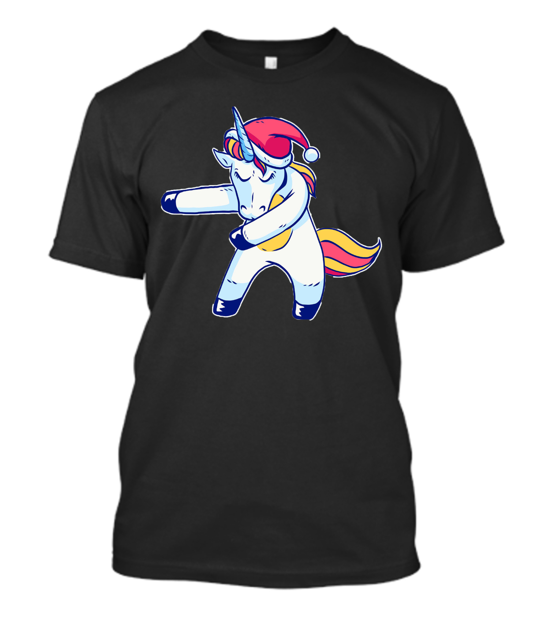 Christmas Unicorn Dabbing T-Shirt