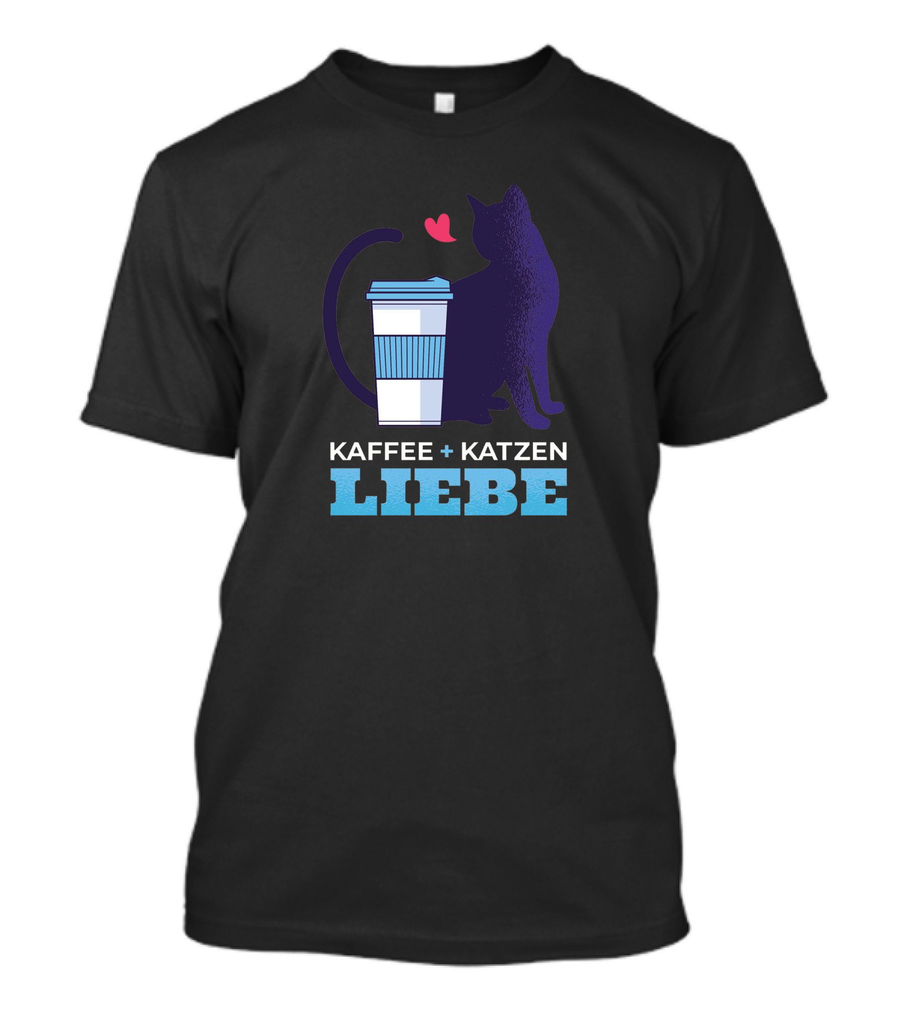 KAFFEE + KATZEN LIEBE T-Shirt