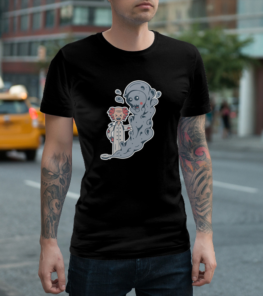 Cute Mad Scientist with Playful Ghost Experiment T-Shirt