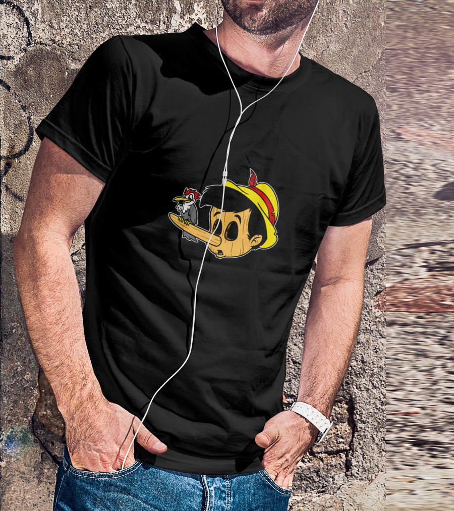 Dead Wood Pinocchio Nose Woody Woodpecker T-Shirt