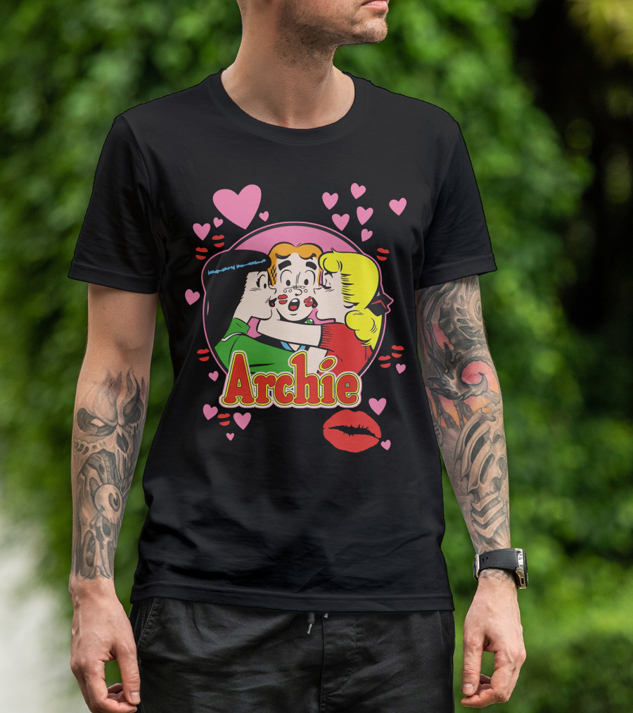 Archie Heart Kisses And Love Comic T-Shirt