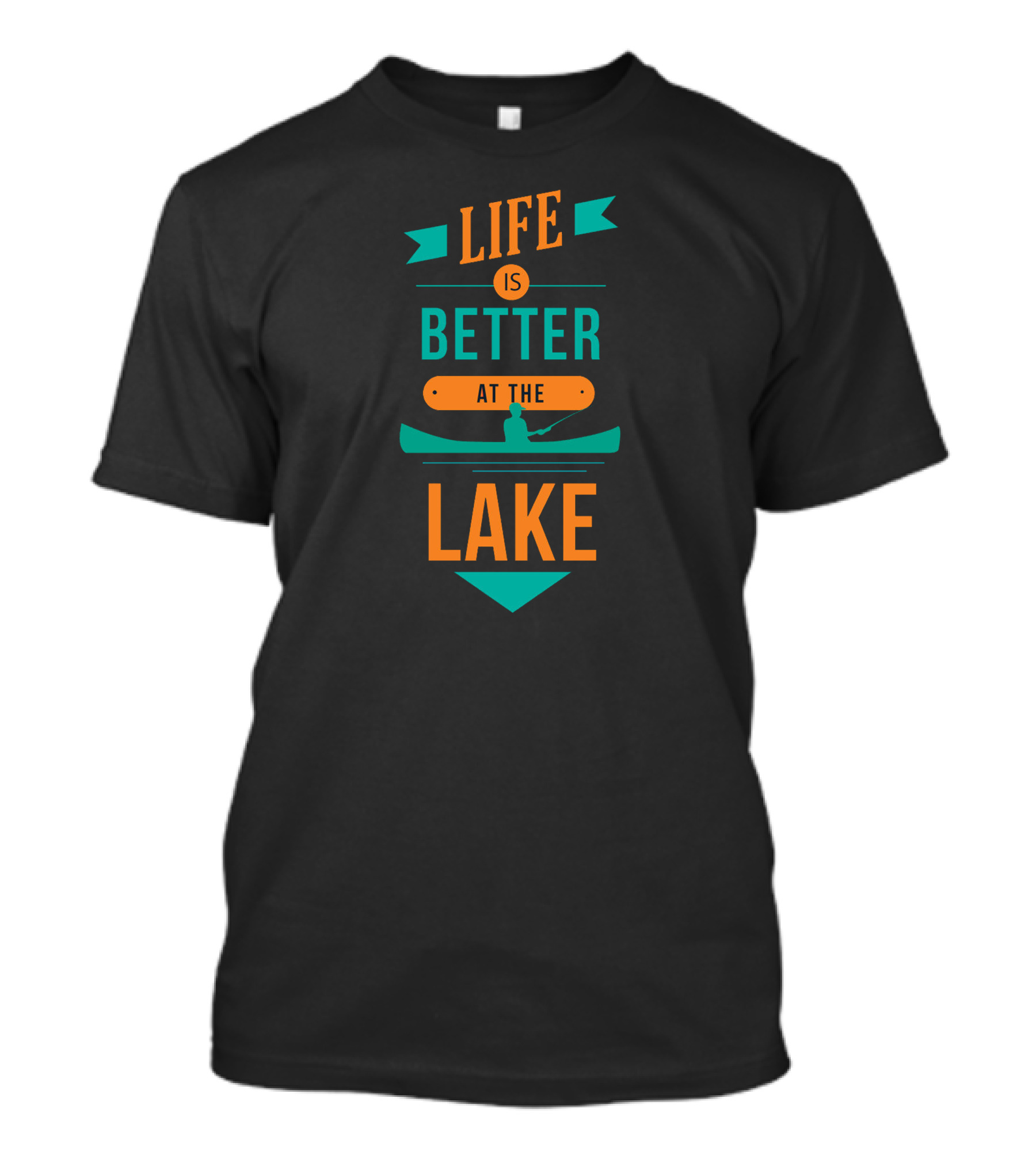 Life Is Better At The Lake With Fishing Canoe T-Shirt