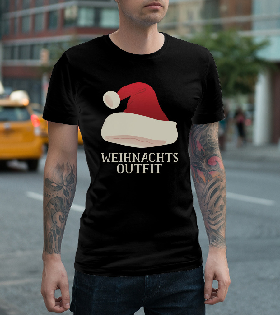 Weihnachts Outfit Santa Hat German T-Shirt