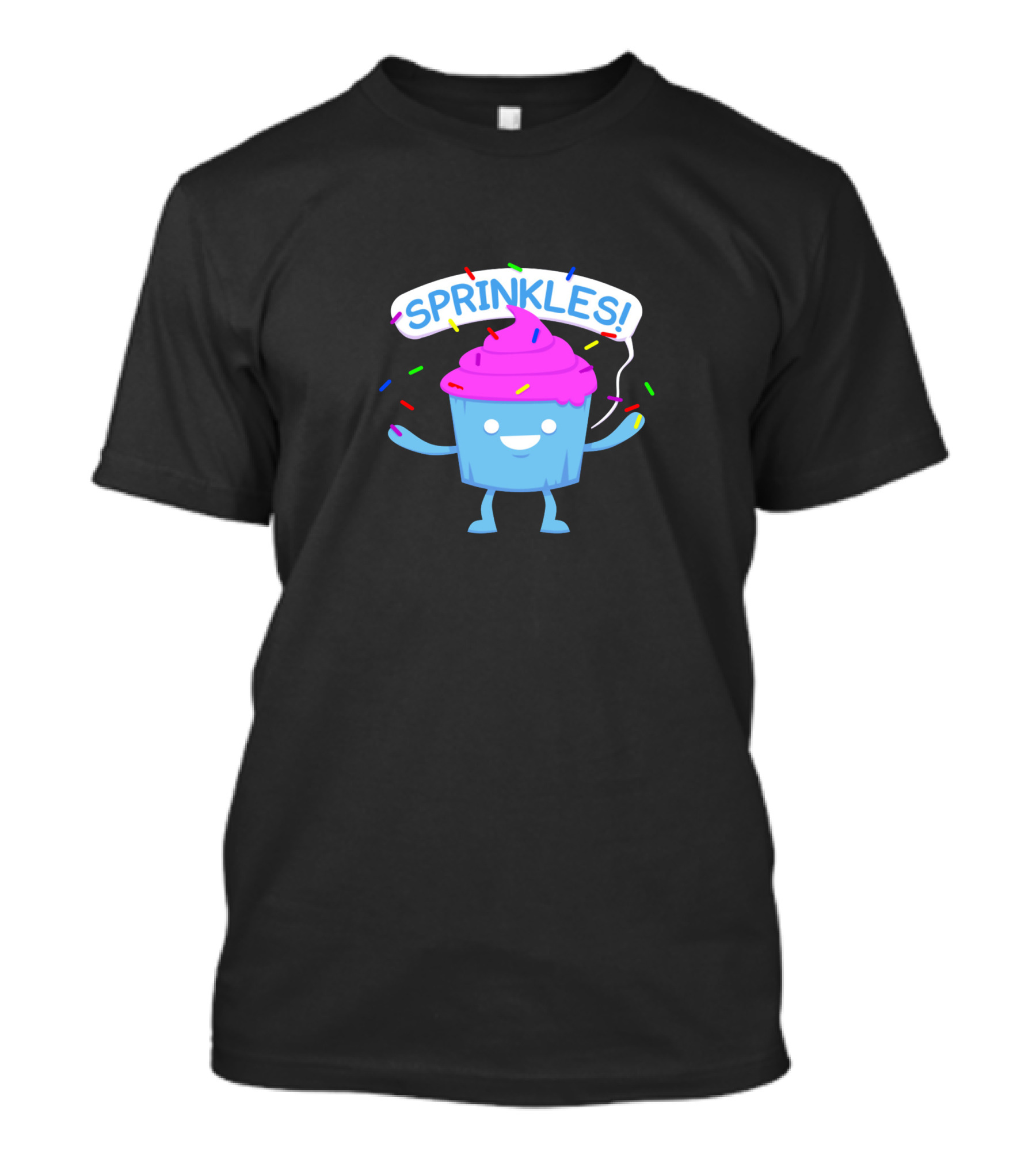 SPRiNKLES Cupcake Smiley Colorful Confetti T-Shirt