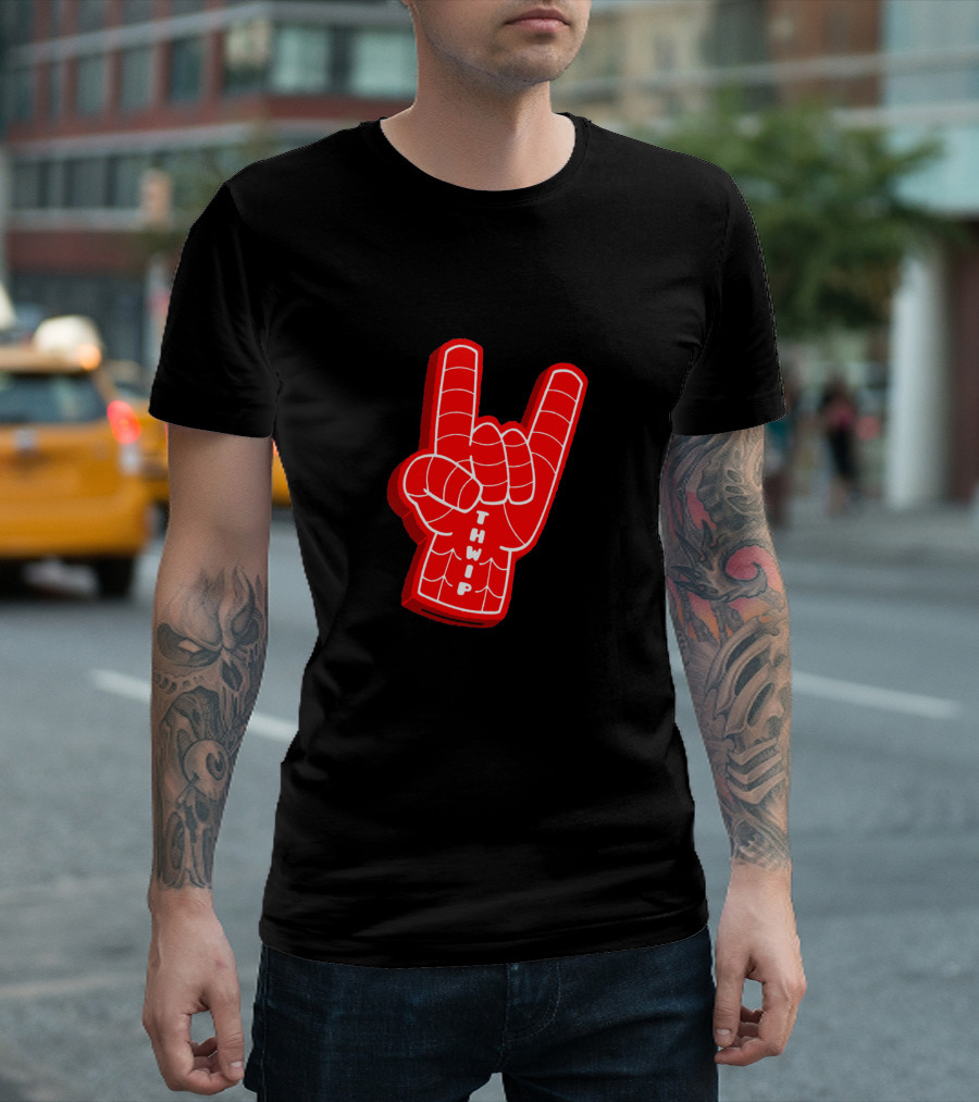 Thwip Spider-Man Hand Gesture Foam Finger T-Shirt