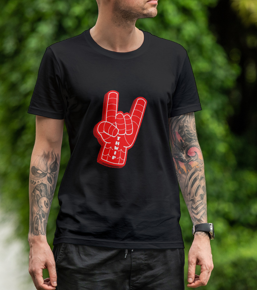 Thwip Spider-Man Hand Gesture Foam Finger T-Shirt
