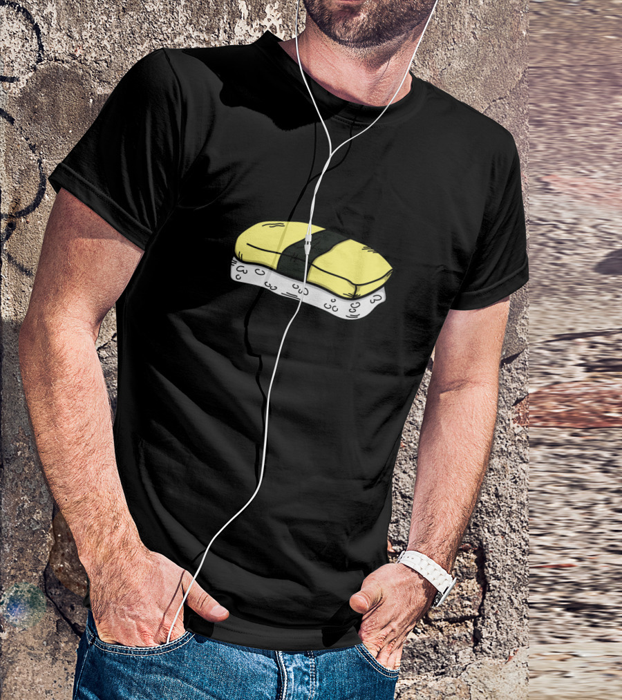 Yummy Egg Nori Wrap Sushi Kawaii Cartoon T-Shirt