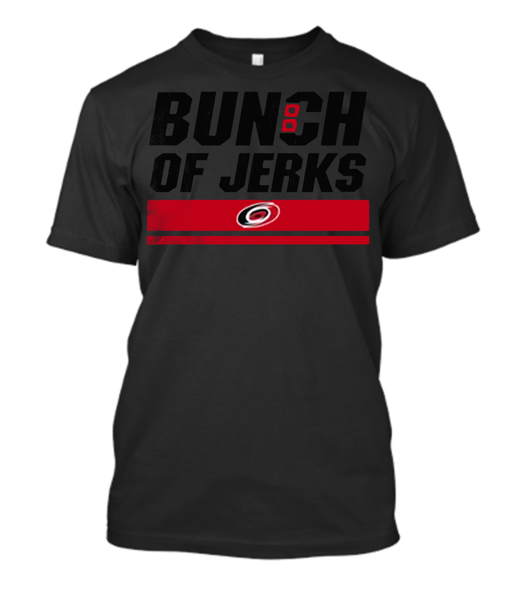 Bunch Of Jerks Carolina Hurricanes Logo NHL T-Shirt