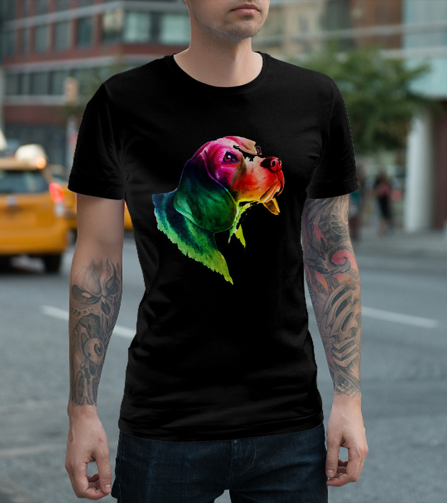 Beagle Dog Rainbow Pride LGBT T-Shirt