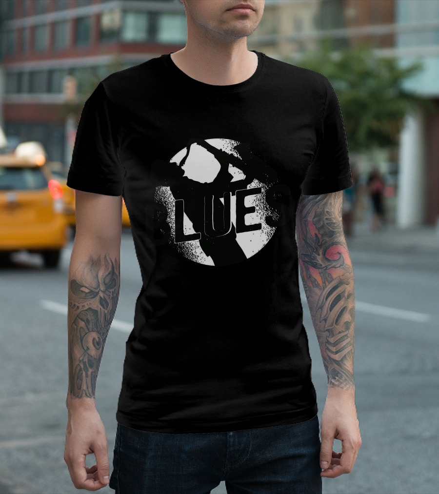 Blues Music Saxophone Silhouette Iconic T-Shirt