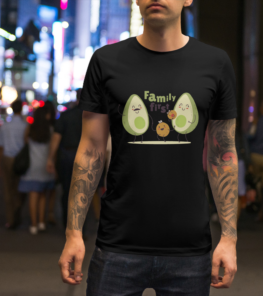 Family First Avocado Family T-Shirt
