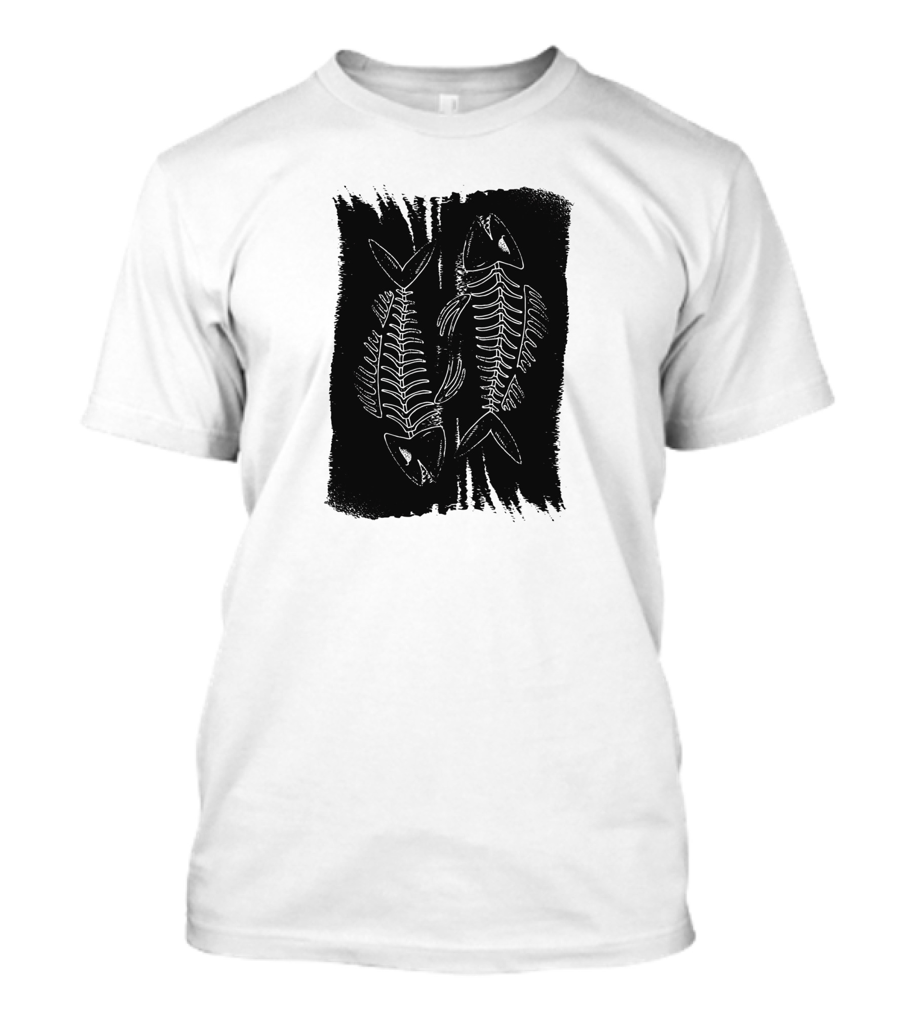 Dark Fish Bones Grunge T-Shirt