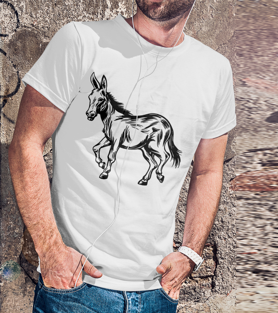 Donkey Bold Black T-Shirt