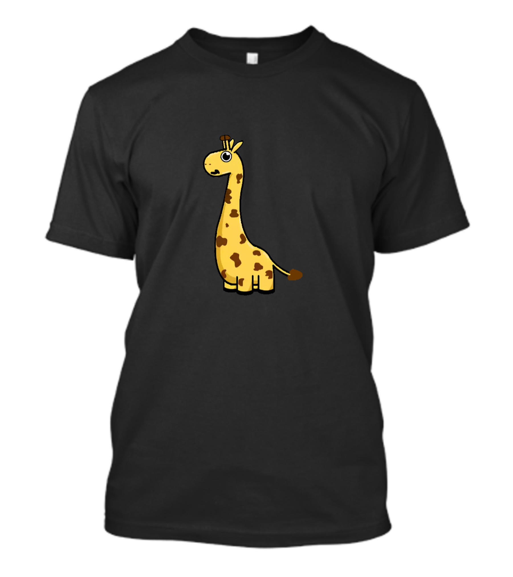 Funny Cartoon Giraffe Character T-Shirt