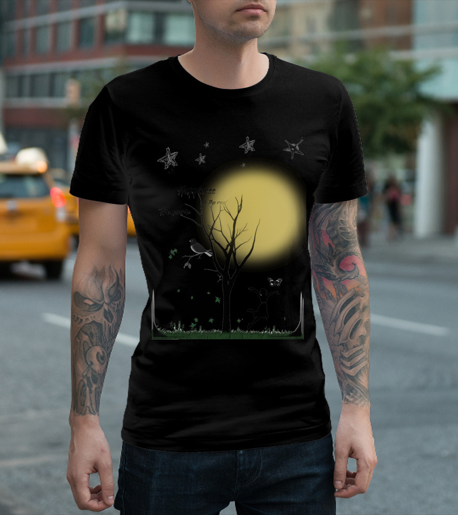 Happiness Is the Real Treasure Under the Moon and Stars T-Shirt