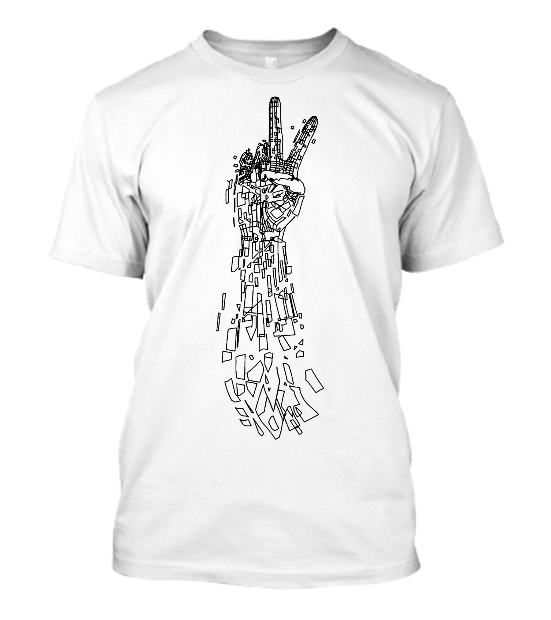 Peace In Hand Fragmentation T-Shirt