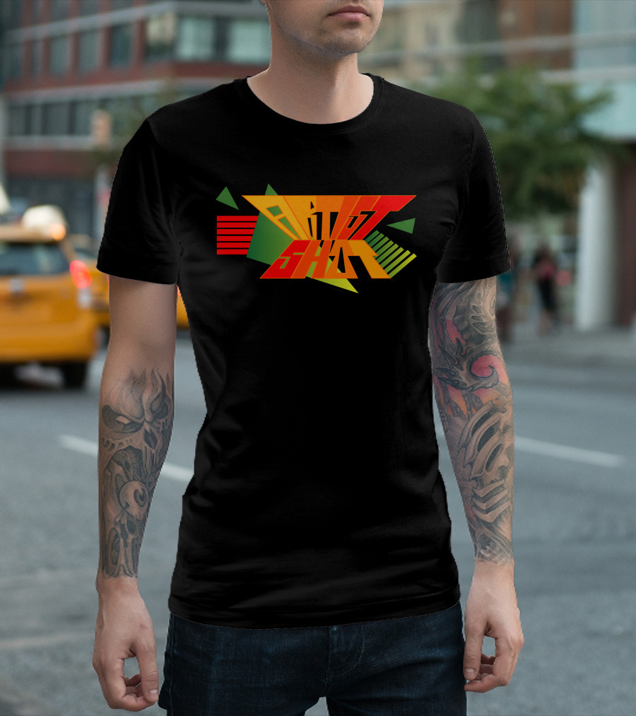 Retro Artist Shot Triangle Geometric T-Shirt