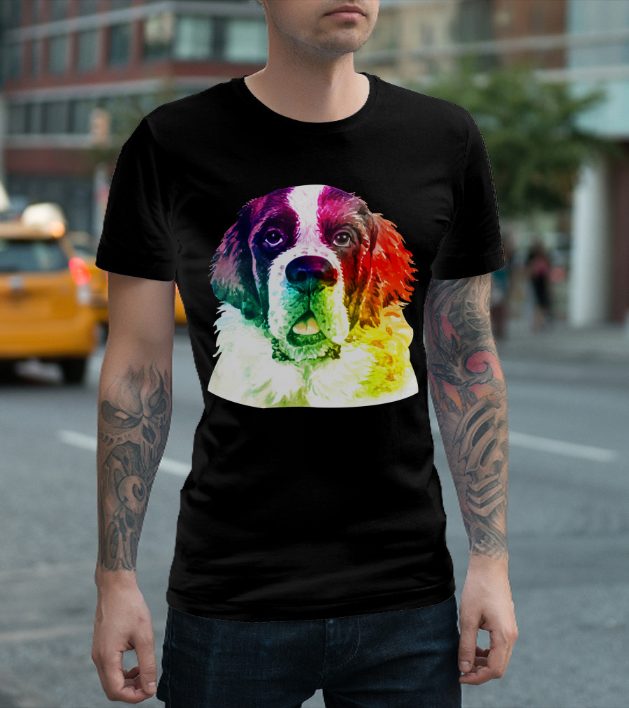 Saint Bernard Rainbow Pride T-Shirt