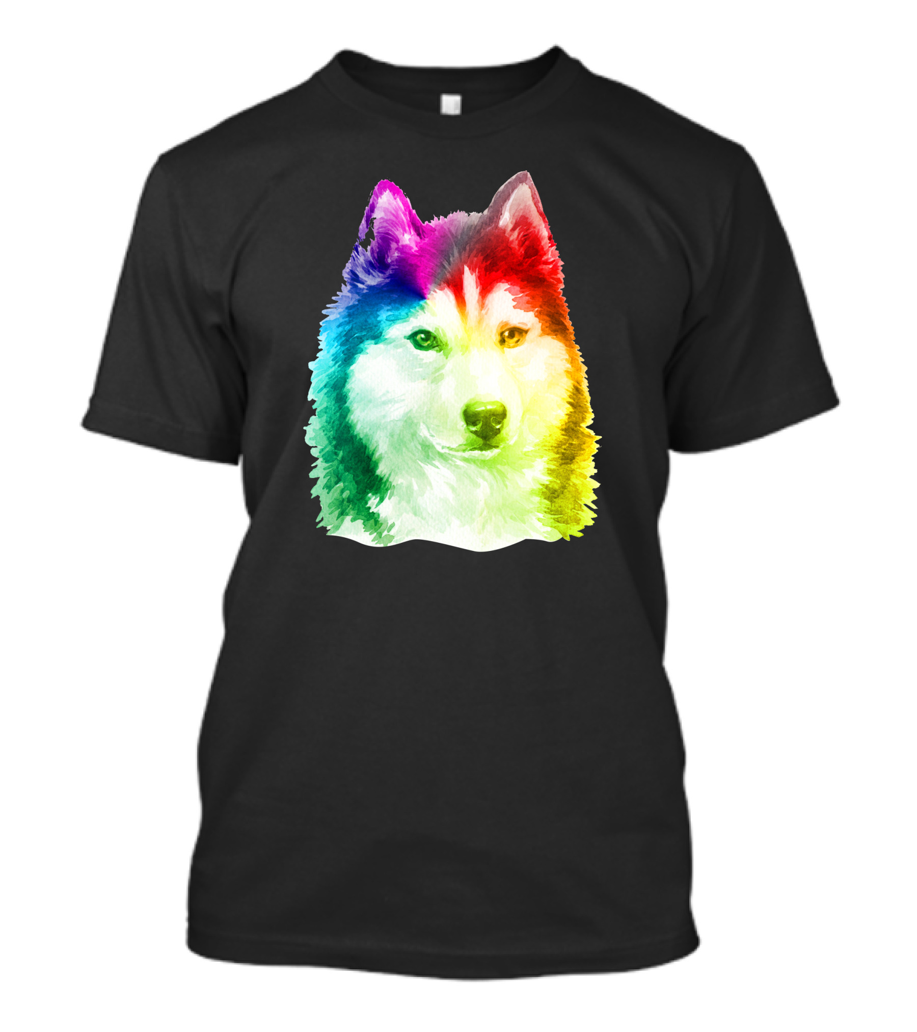 Siberian Husky Rainbow Pride T-Shirt