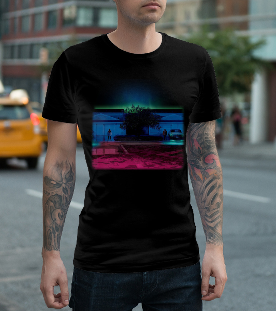 2 Big Sean Double Or Nothing Album Art Neon Urban Scene T-Shirt