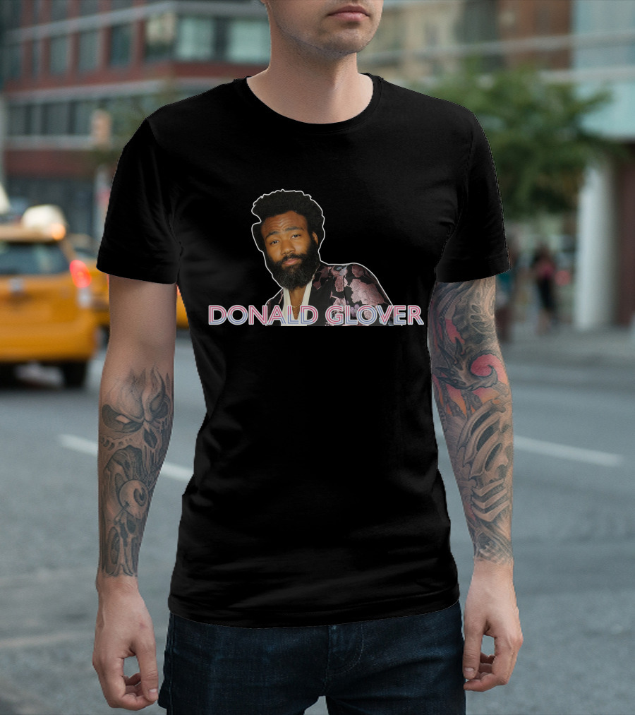 Donald Glover Floral Jacket Portrait 31520 T-Shirt