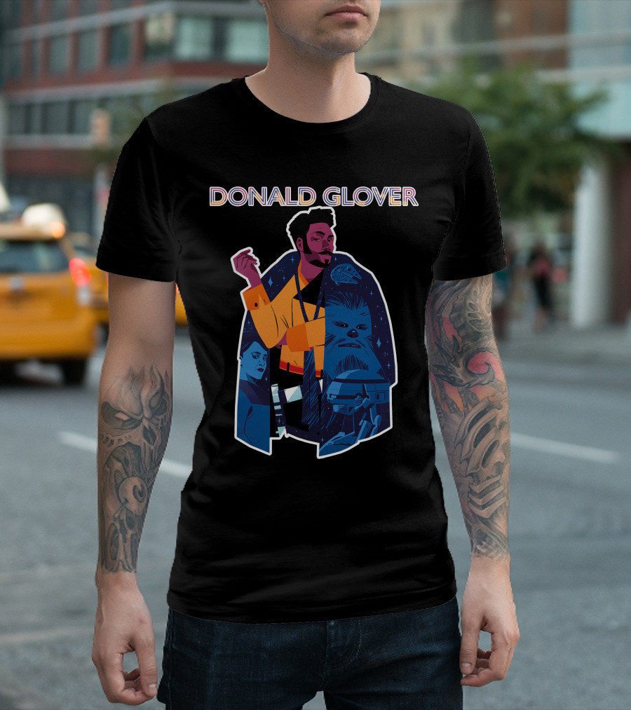 Donald Glover Lando Calrissian Chewbacca Star Wars T-Shirt