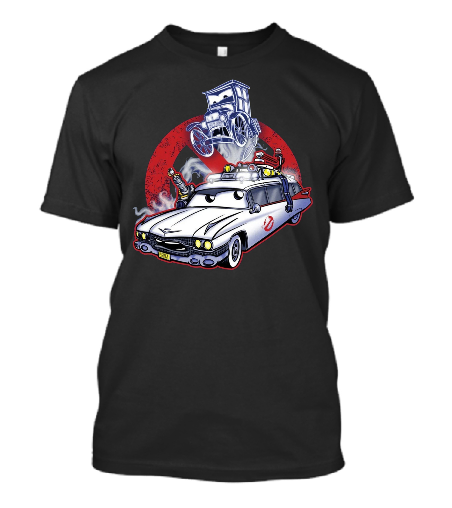 Ain Ghostbusters Ecto-1 Meets Cars Crossover T-Shirt