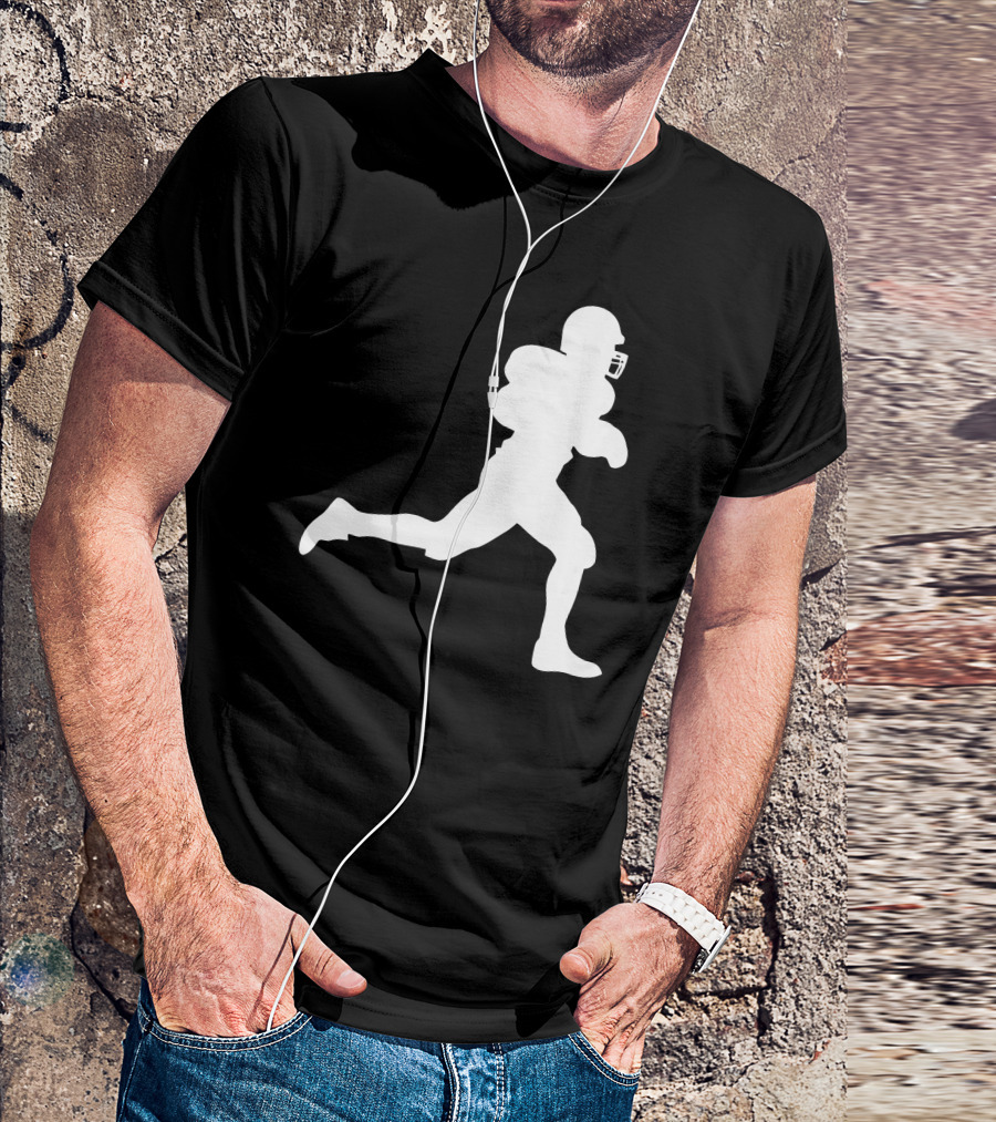Running American Football Player T-Shirt