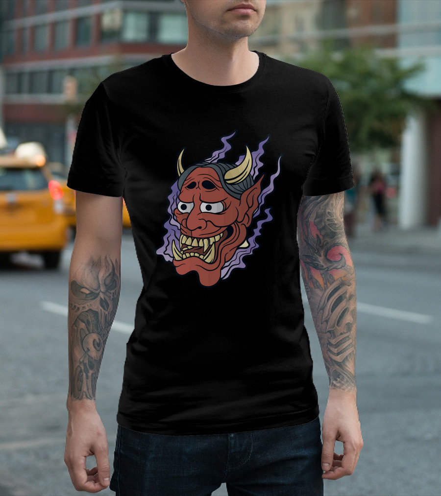 Barong Oni Demon Mask T-Shirt