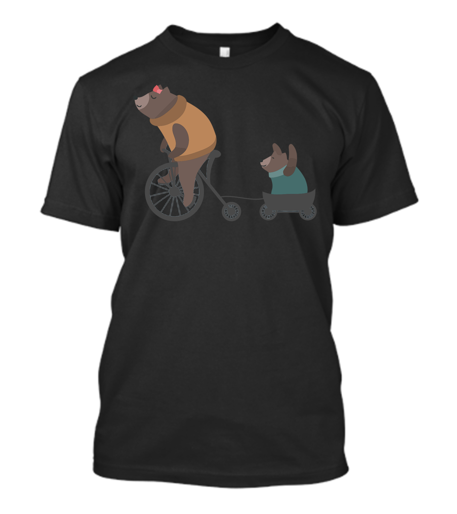 Bearbicycle Parent And Cub Journey Cycle T-Shirt