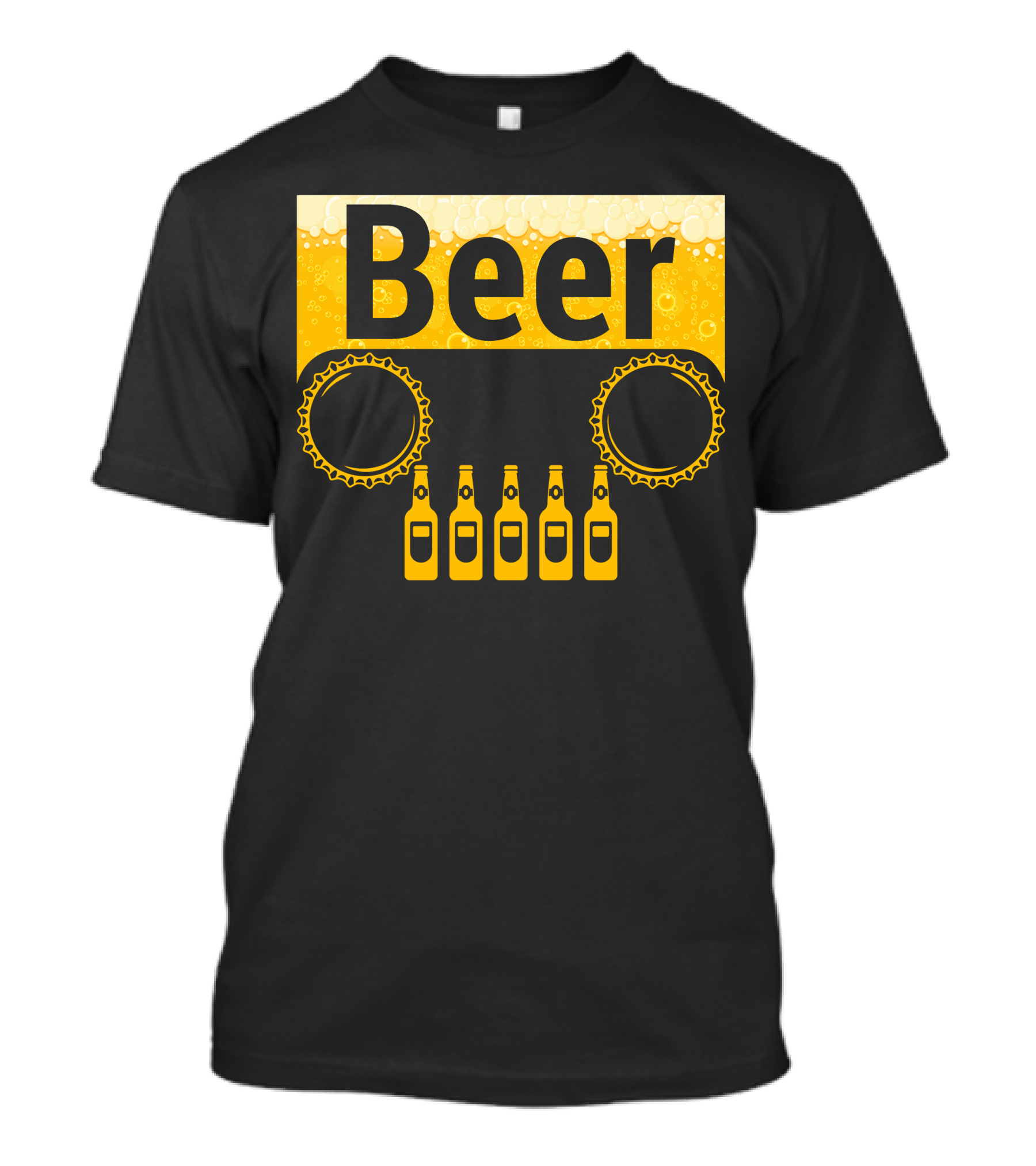 Beer Jeep Cap Bottles T-Shirt