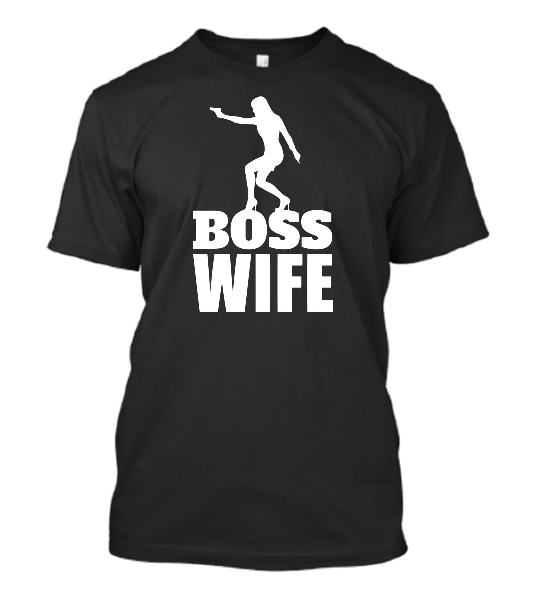 Boss Wife Silhouette With Gun Spy T-Shirt